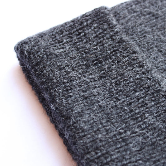 Bonnet alpaga gris noir - Andes Concept