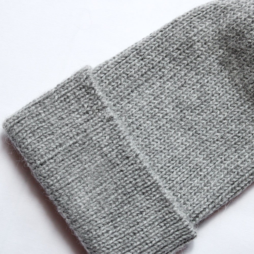 Bonnet doux en alpaga gris péruvien - Andes Concept