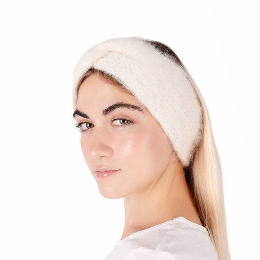 Bandeau Alpaga Misti Blanc