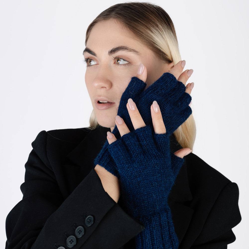 Mitaine Alpaga Bleu Salkantay - Très doux