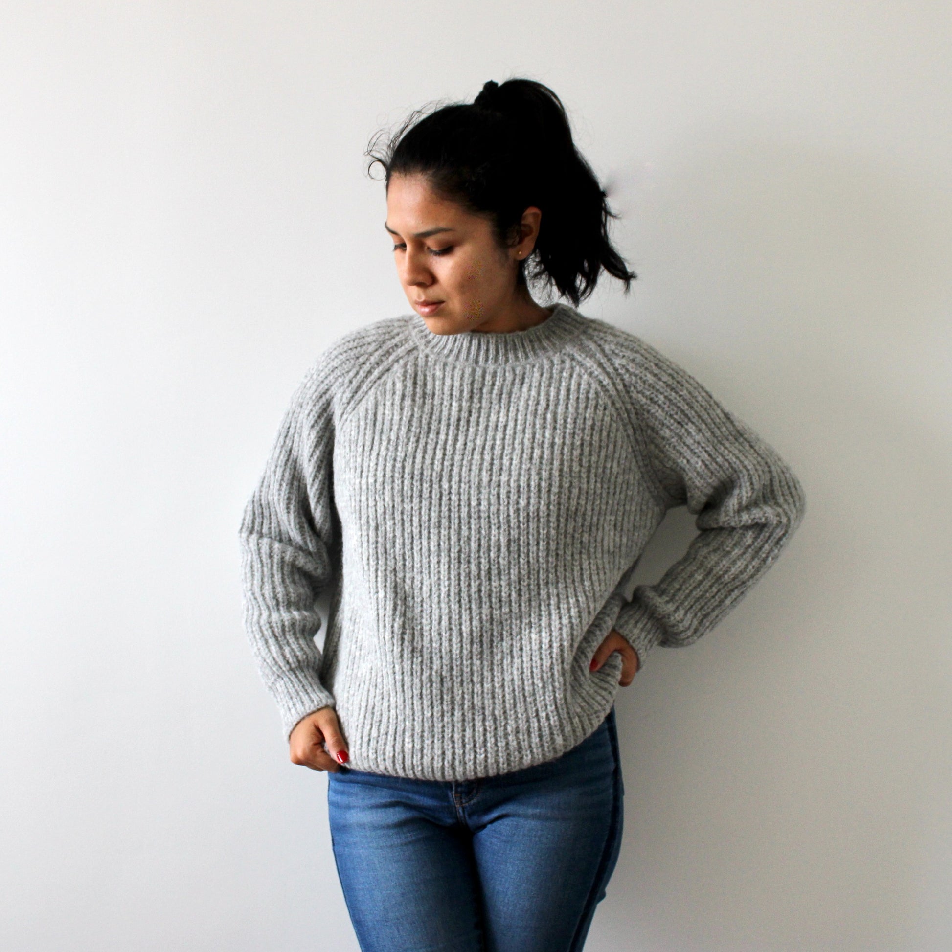 Pull Alpaca Lima Gris Doux