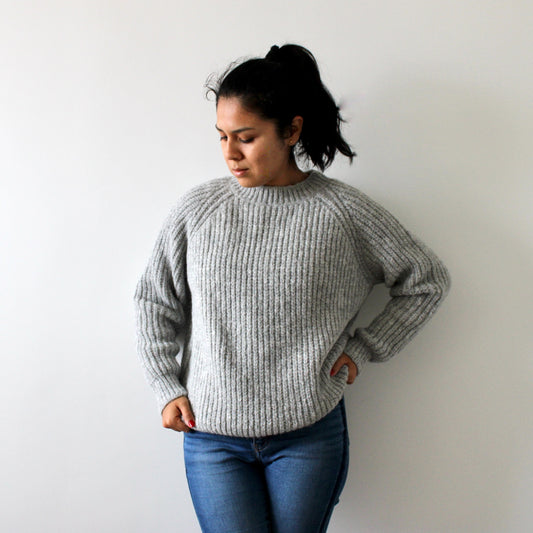 Pull Alpaca Lima Gris Doux
