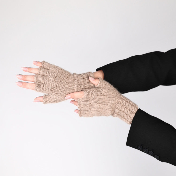 Mitaine Alpaga Beige Salkantay - très chaud