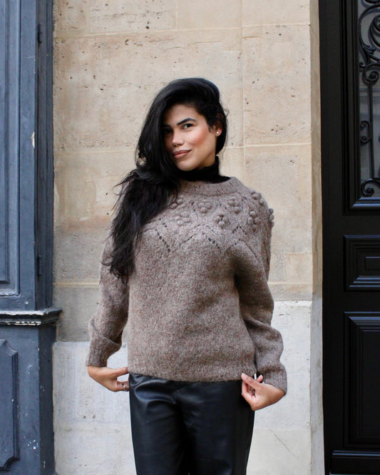 Pull Alpaga Puno - Taupe