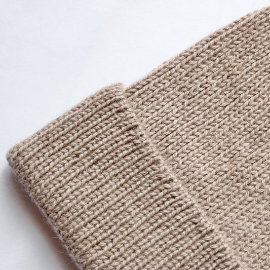 Bonnet en alpaga beige péruvien - Andes Concept